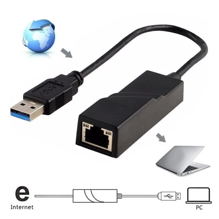 USB 3.0 to Gigabit Ethernet RJ45 LAN Adapter